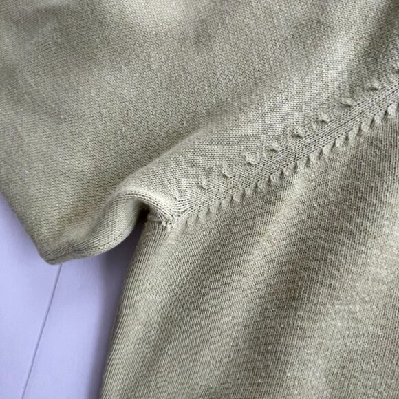 Vintage Old Navy Sage Green Knit Zip-up Hooded Cardigan with Pockets - Picture 11 of 13